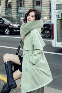 冬装2021年新款派克棉服女韩版宽松加厚棉衣加绒外套派克服收腰图片