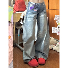 美式设计感阔腿牛仔裤ZK0429-特批48，男装牛仔裤，星座313A(原308A-2)