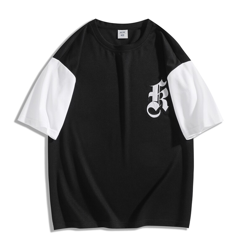 冰氧仿短袖日系白底夏季休闲百搭字母印花男上衣TC3151-P24控48,男装T恤,星座717