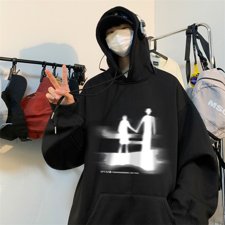 ！连帽圆领卫衣男装港风帽衫男LM138-P35,男装卫衣,电商B367