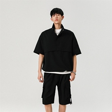 男生工装穿搭套装夏季休闲运动短袖短裤一套A406TZ5062特P68，男装牛仔裤，星座309（原A406）