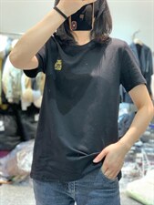 夏季新款时尚简约设计百搭老虎印花图案短袖T恤，女装T恤，L·H·X