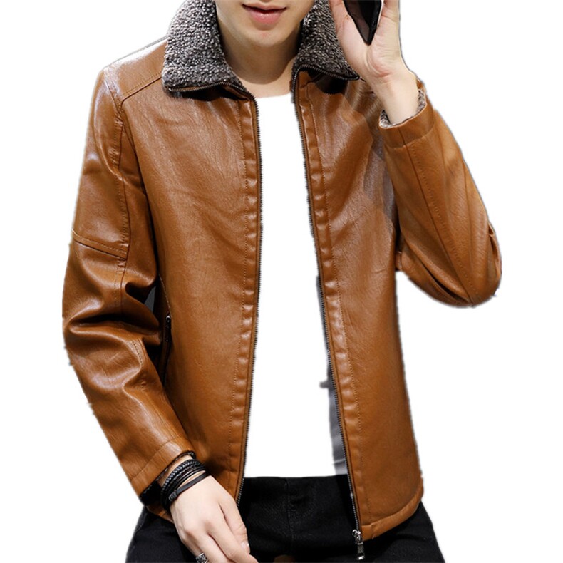 款PY06冬季新款韩版男士加厚PU皮棉衣2020男款棉服外套,男装皮衣,电商D310（原电商305）
