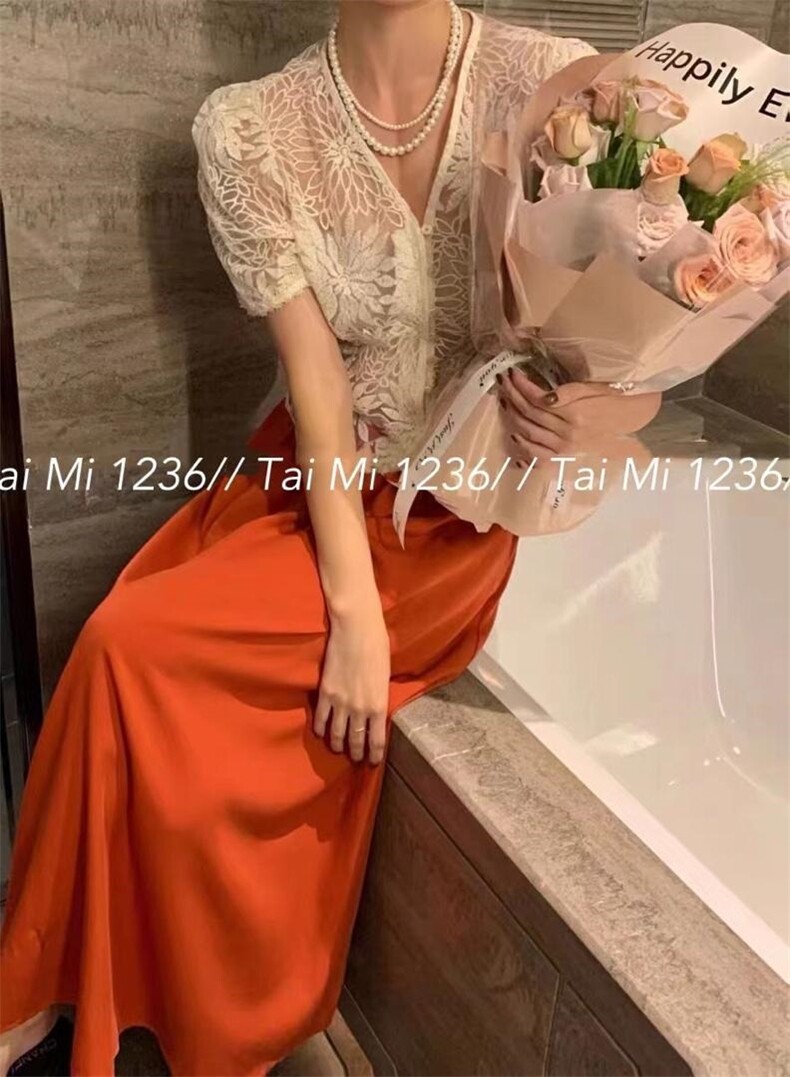 2022夏装新款短袖蕾丝外套小衫，其它，泰靡(1F)