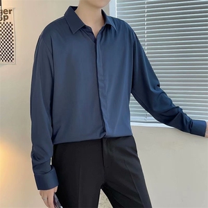 长袖衬衫男港风日系外套C21P28图片