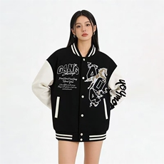 1506/QW9270/P44原创美式潮牌棒球服春秋季情侣宽松百搭夹克上衣，男装夹克，星座1506
