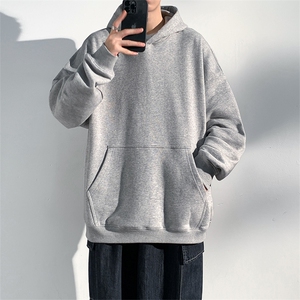 抖音得物 高品质二开 支持退换 25秋冬全棉宽松连帽纯色卫衣HM09图片