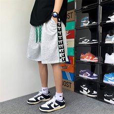 2025夏季港风宽松休闲运动短裤五分裤B266-DK10-P30，男装牛仔裤，星座B257-1