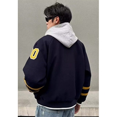复古刺绣棒球服外套男女宽松运动风嘻哈潮牌情侣夹克春秋JB13，男装夹克，星座1116A（原606A-3）