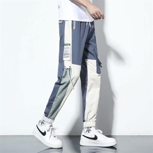秋冬工装裤男加绒休闲裤青少年束脚潮流加厚长裤子716-p35加绒40图片