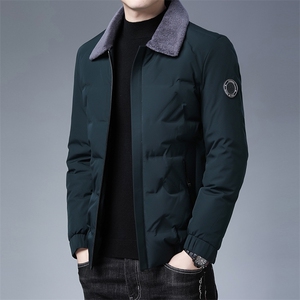 XS98272冬季男士羽绒服外套男装常规连帽修身白鸭绒潮流帅气P218图片