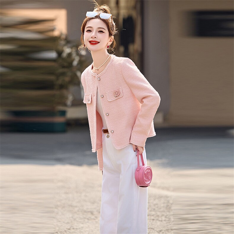 2025新款小香风修身显瘦小外套,女装短外套,奕可儿