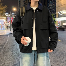 休闲夹克2026春新款潮牌男装宽松百搭工装外套JK02632-P85，男装夹克，星座308B-2