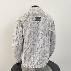 秋小香风牛仔外套男款刺绣痞帅薄款潮牌宽松春秋款夹克HH862P68，男装工装外套，星座1013-5
