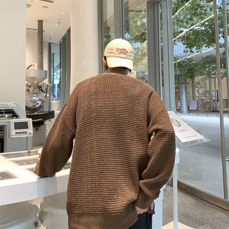 针织衫男士韩版潮流高街帅百搭宽松2024冬季ins毛衣外套MZ646-P46,男装针织衫/毛衣,星座412-2