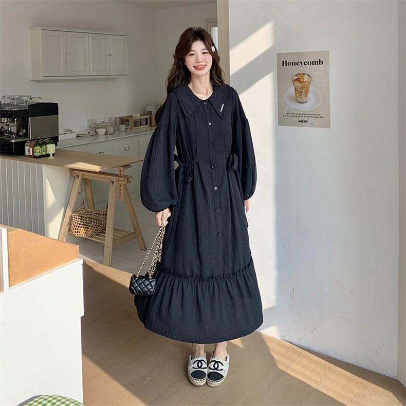 25新款娃娃领百搭连衣裙--浙宝208-9009-P130K198,女装连衣裙,浙宝208