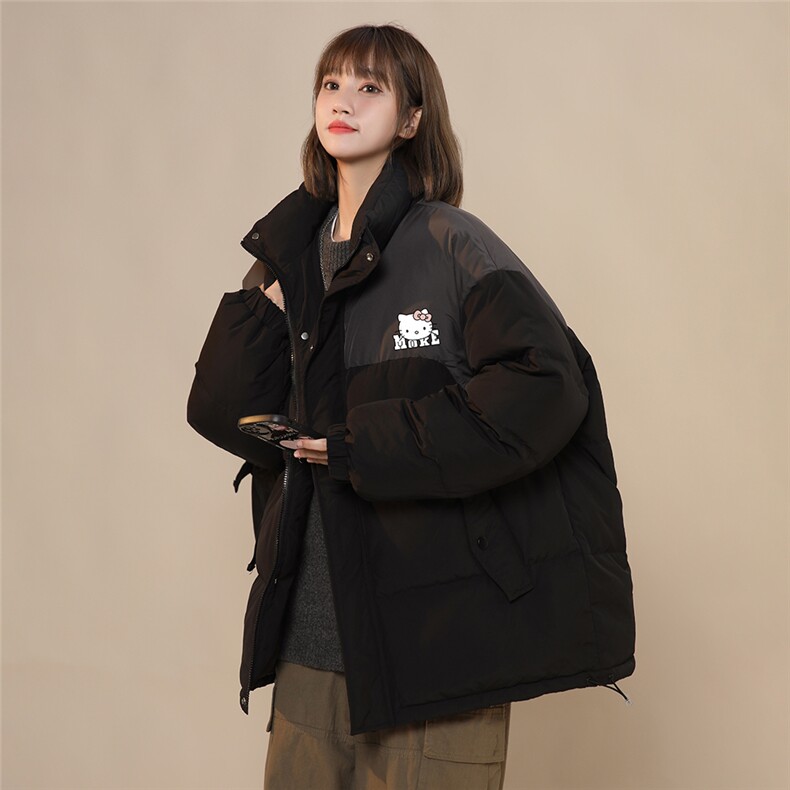 中性风23冬季时尚百搭卡通印花棉服外套TPMY64301特批P85控138,男装棉衣,电商A268