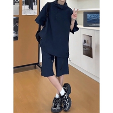 【连帽泡泡纱防晒衣】夏季潮牌短袖百搭宽松T恤套装TZ113-P68，男装防晒衣，星座1213