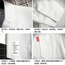 QC58045-P45亚七分袖衬衫男大码五分袖衬衣男短袖网格挂拍，男装衬衫，电商A040A