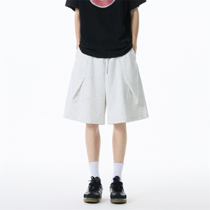 【夏季新款暗褶圆弧剪裁设计款男生短裤】宽松有型310A-8836-P25图片