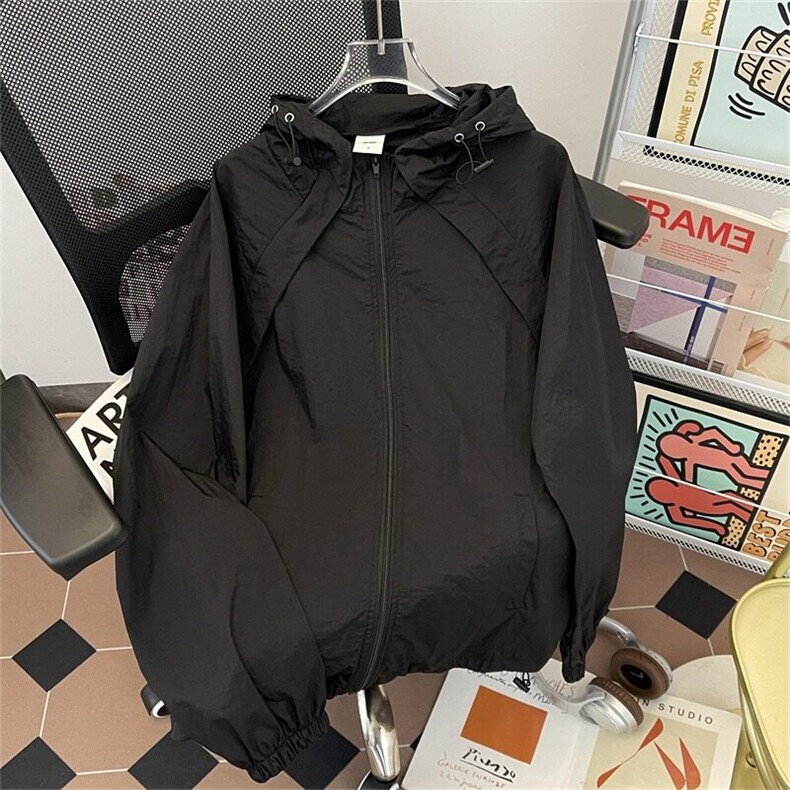 防晒衣服男夏季透气薄款运动宽松连帽夹克外套潮1930P50,男装夹克,星座410-2
