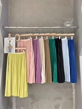 夏季新款百褶半裙，女装半身裙，FU