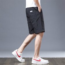 短裤男夏季外穿潮流宽松五分薄款冰丝休闲运动沙滩中裤子Z106-P30，男装休闲裤，星座509