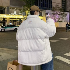 2023冬季新款设计感宽松情侣面包服韩版潮流外套服男W6518-P90，男装棉衣，星座512-3