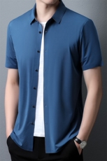PAF3301钱塘2020-3夏季新款男士无痕高品质短袖衬衫休闲衬衣P35，男装衬衫，钱塘207-3