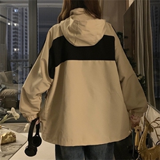 美式复古撞色拼接外套女宽松短款棒球服休闲夹克C379-85，男装夹克，星座911-2(原星座613-2）