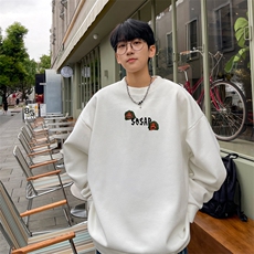 华夫格！华夫格上衣男圆领华夫格卫衣男大码长袖t恤男HY207-特P23，男装T恤，电商B367
