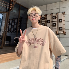 抖音得物直播供货纯棉260克短袖T恤A158-T305-P28控48，男装T恤，电商A158