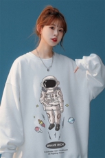 中性23春季时尚潮流太空人印花宽松百搭圆领套头卫衣W159P30控48，男装卫衣，A247A