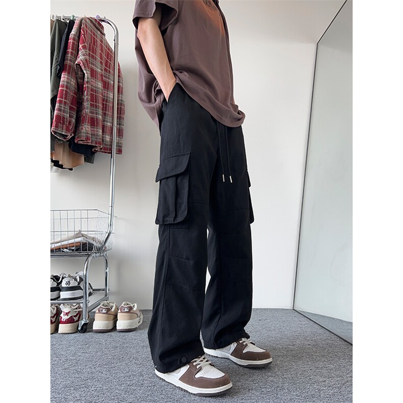港风大码宽松休闲裤长裤工装裤直筒裤A014-DY25018-P50控68,男装工装外套,电商A014