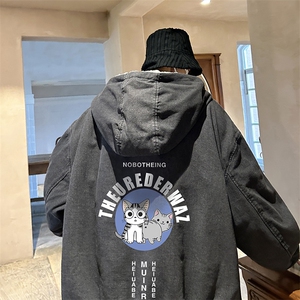 控价158牛仔外套男大码加厚加绒棉衣男羊羔毛棉服男 NM53160-P140图片
