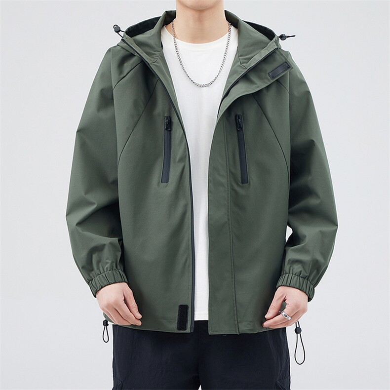 新款现货户外连帽夹克男 冲锋衣外套JK812 -P80图片
