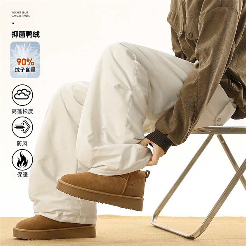 羽绒裤防寒休闲裤保暖滑雪裤户外伞兵裤男女潮5D2131-TP95188，男装棉裤，电商A102