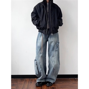 飞行员立领棉服夹克男款上衣2025秋冬新款男装时尚休闲TT6107 P82图片
