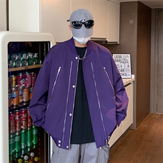 酒店风男士潮牌大码防水棒球领冲锋衣骑行服jk1220特p75，男装夹克，星座309（原A406）