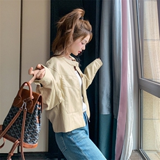 新款现货主推蛋白皮皮衣外套2509-P145-K208，女装短外套，2C129