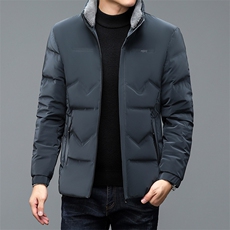 BJY1155钱塘2020-2冬季厚款商务休闲立领中年男士羽绒服P160，男装羽绒服，钱塘207-2