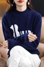 2025新款无袖羊毛背心宽松针织马甲女春秋毛衣刺绣上衣坎肩，女装羊毛衫，暖钟情羊绒