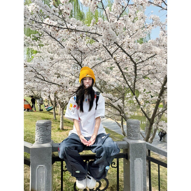 【有货】BK888HH-特P27 卡通涂鸦印花重磅短袖T恤男女款图片
