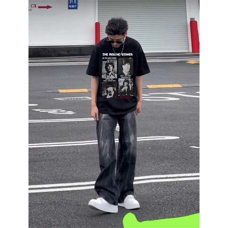 XZ809A/VVPP21/P20/控38重磅印花美式复古圆领T恤,男装T恤,星座809A(原222-1)