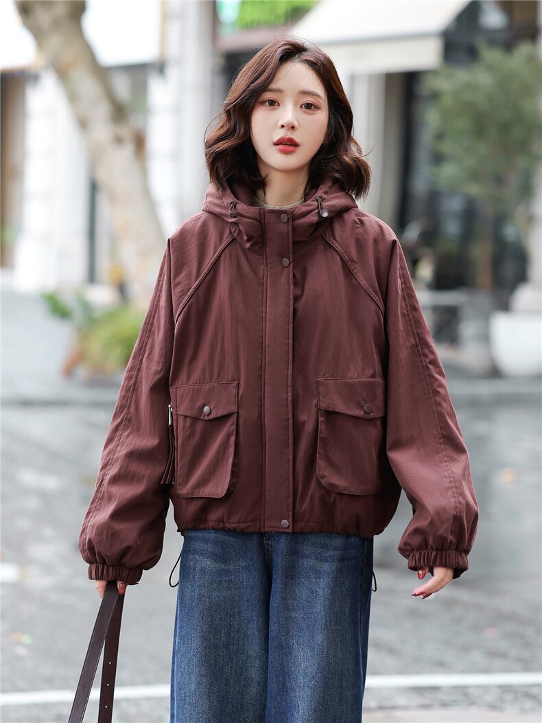 时尚休闲宽松202加绒加厚保暖棉衣棉服,女装棉衣/棉服,玛其路