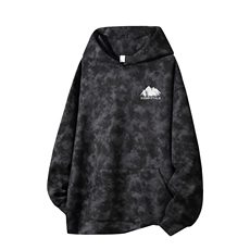 得物供货、重磅420克现货麂皮绒扎染卫衣HD019-1-WL25255ZR-P45，男装卫衣，电商019-1