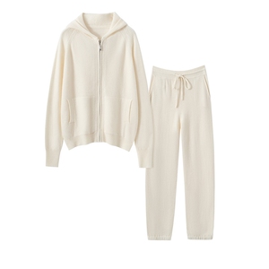 2025百搭时尚帽衫套装，女装套装/套裙，艾森羊绒