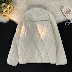 羽绒棉服女秋冬夹棉2024新款棉袄学生冬季菱格外套B1012P85，男装棉衣，星座1116-2
