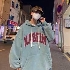 加绒新款港风宽松连帽套头卫衣X5685-常规P70控88-加绒P80控98，男装卫衣，电商A061-1