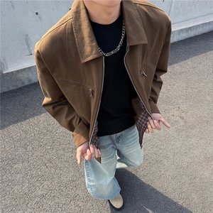 秋冬新款水洗棉夹克男青少年学生潮流外套GS60029图片